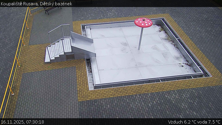 Koupaliště Rusava - Dětský bazének - 16.11.2025 v 07:30