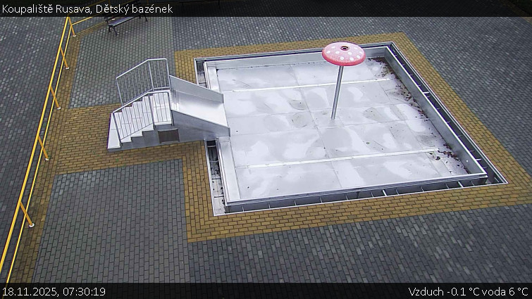 Koupaliště Rusava - Dětský bazének - 18.11.2025 v 07:30