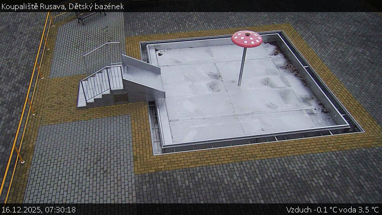 Koupaliště Rusava - Dětský bazének - 16.12.2025 v 07:30