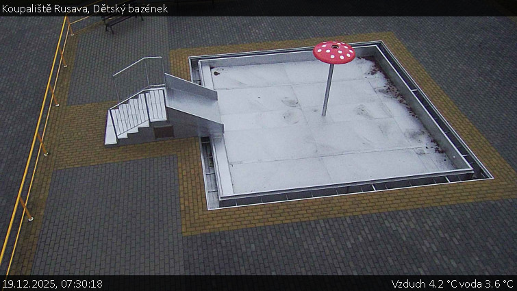 Koupaliště Rusava - Dětský bazének - 19.12.2025 v 07:30