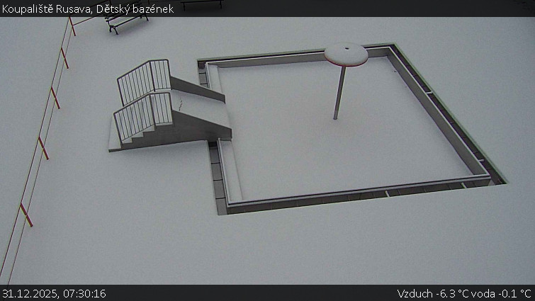 Koupaliště Rusava - Dětský bazének - 31.12.2025 v 07:30