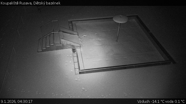 Koupaliště Rusava - Dětský bazének - 9.1.2026 v 04:30