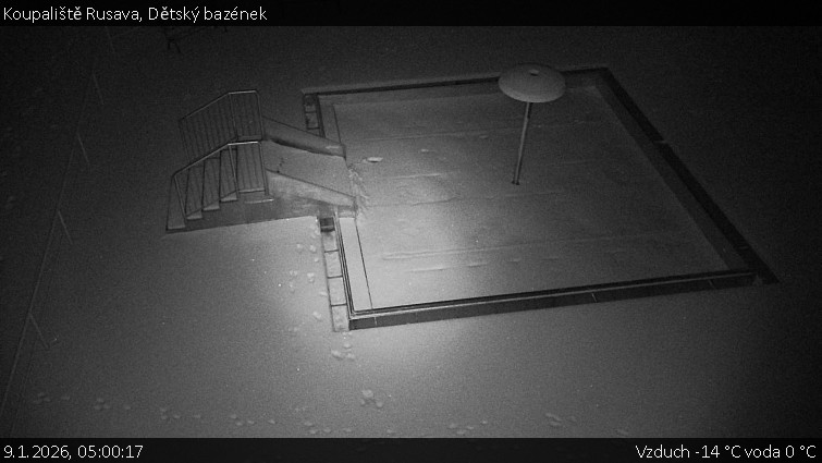 Koupaliště Rusava - Dětský bazének - 9.1.2026 v 05:00