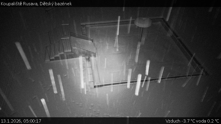Koupaliště Rusava - Dětský bazének - 13.1.2026 v 05:00