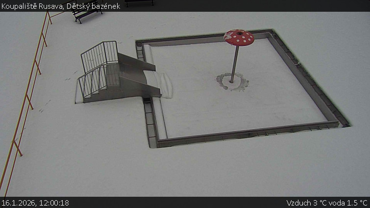 Koupaliště Rusava - Dětský bazének - 16.1.2026 v 12:00