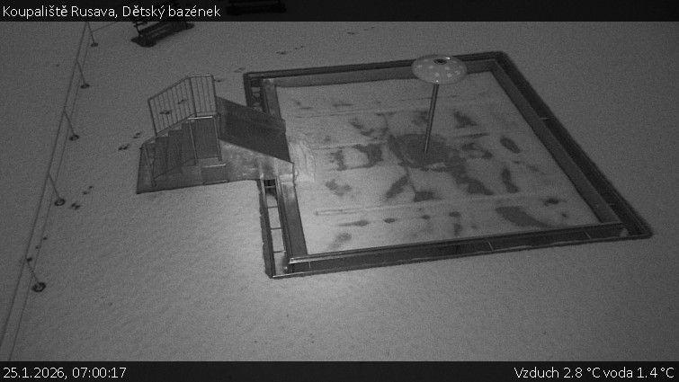 Koupaliště Rusava - Dětský bazének - 25.1.2026 v 07:00