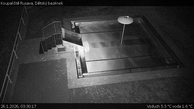Koupaliště Rusava - Dětský bazének - 26.1.2026 v 03:30