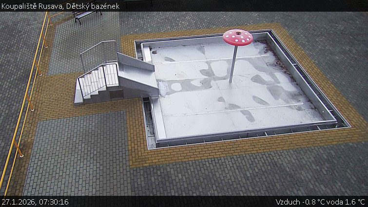 Koupaliště Rusava - Dětský bazének - 27.1.2026 v 07:30