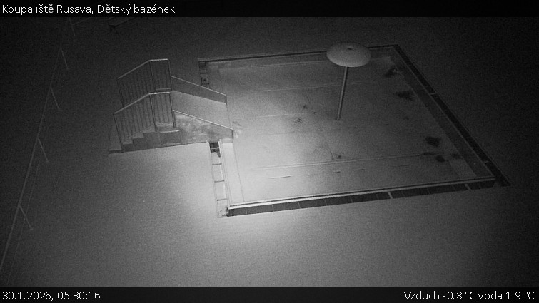Koupaliště Rusava - Dětský bazének - 30.1.2026 v 05:30