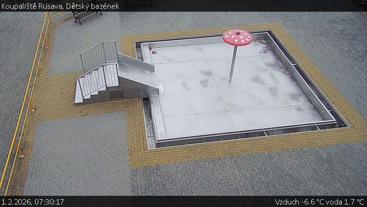 Koupaliště Rusava - Dětský bazének - 1.2.2026 v 07:30