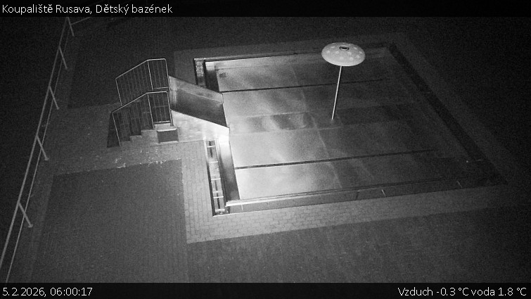 Koupaliště Rusava - Dětský bazének - 5.2.2026 v 06:00