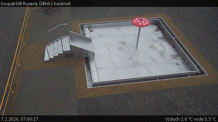 Koupaliště Rusava - Dětský bazének - 7.2.2026 v 07:00