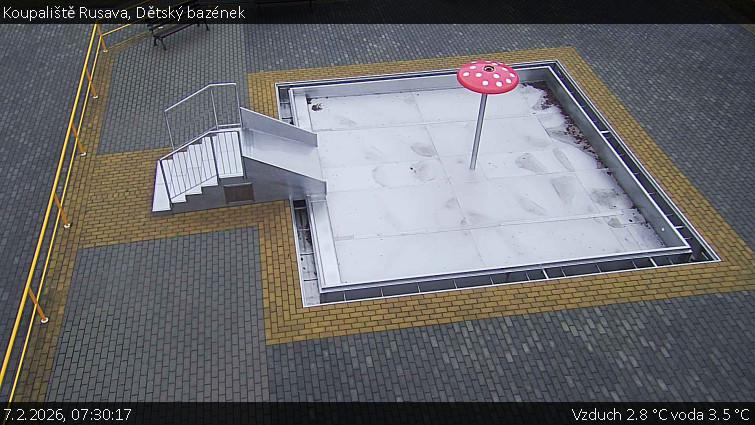 Koupaliště Rusava - Dětský bazének - 7.2.2026 v 07:30