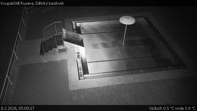 Koupaliště Rusava - Dětský bazének - 9.2.2026 v 05:00