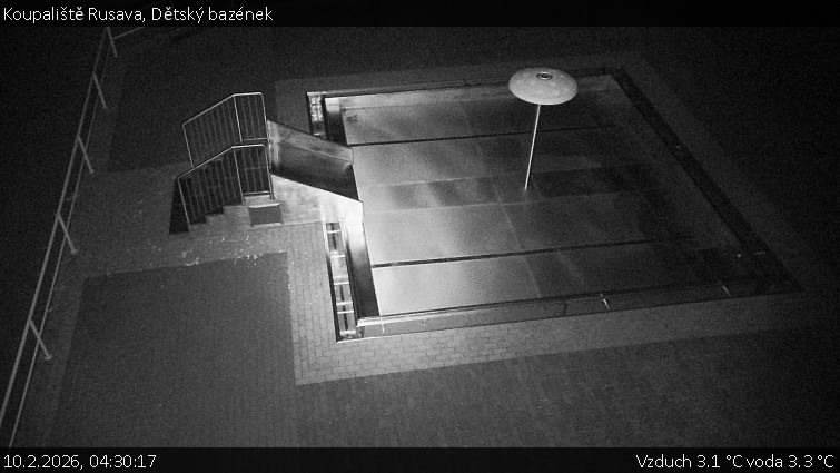 Koupaliště Rusava - Dětský bazének - 10.2.2026 v 04:30