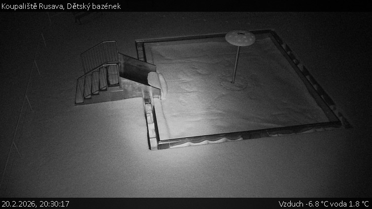 Koupaliště Rusava - Dětský bazének - 20.2.2026 v 20:30