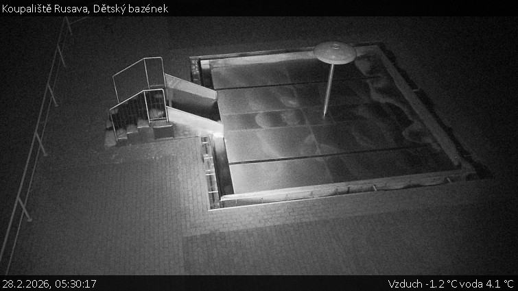 Koupaliště Rusava - Dětský bazének - 28.2.2026 v 05:30