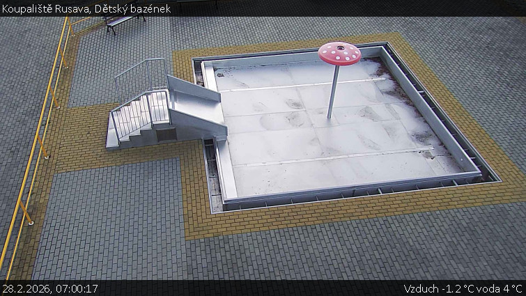 Koupaliště Rusava - Dětský bazének - 28.2.2026 v 07:00