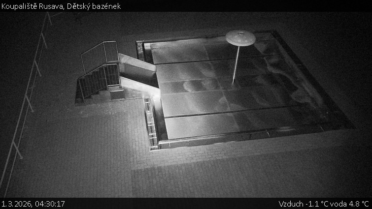 Koupaliště Rusava - Dětský bazének - 1.3.2026 v 04:30