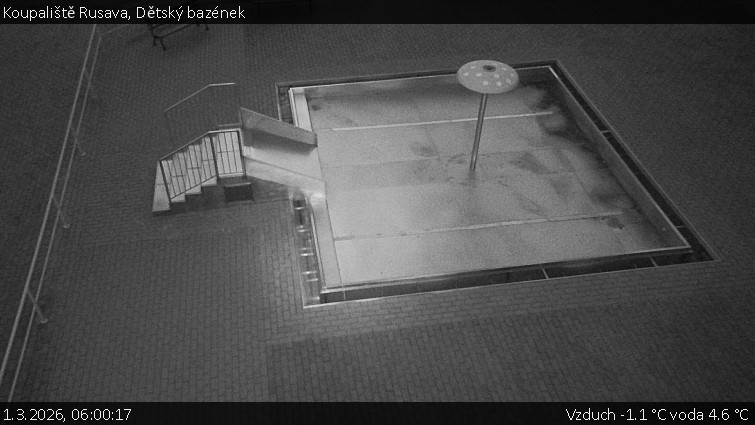 Koupaliště Rusava - Dětský bazének - 1.3.2026 v 06:00