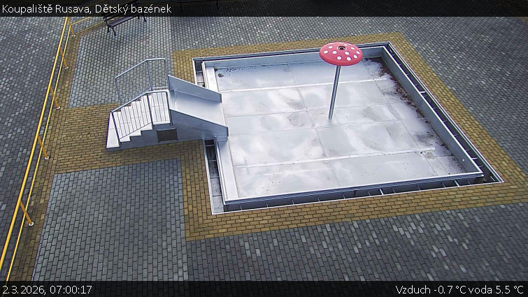 Koupaliště Rusava - Dětský bazének - 2.3.2026 v 07:00