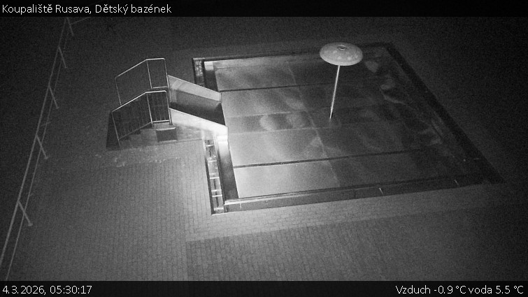 Koupaliště Rusava - Dětský bazének - 4.3.2026 v 05:30