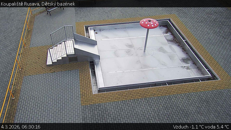 Koupaliště Rusava - Dětský bazének - 4.3.2026 v 06:30