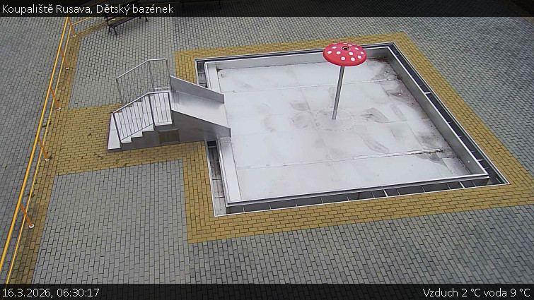 Koupaliště Rusava - Dětský bazének - 16.3.2026 v 06:30