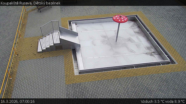 Koupaliště Rusava - Dětský bazének - 16.3.2026 v 07:00