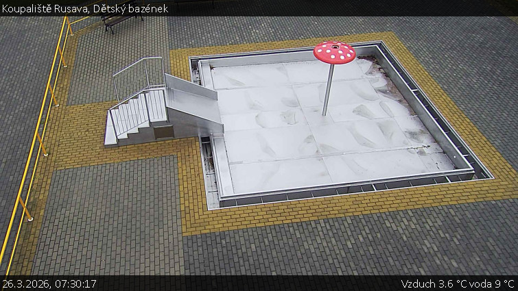 Koupaliště Rusava - Dětský bazének - 26.3.2026 v 07:30