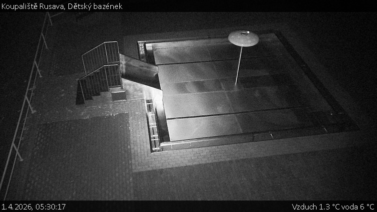 Koupaliště Rusava - Dětský bazének - 1.4.2026 v 05:30