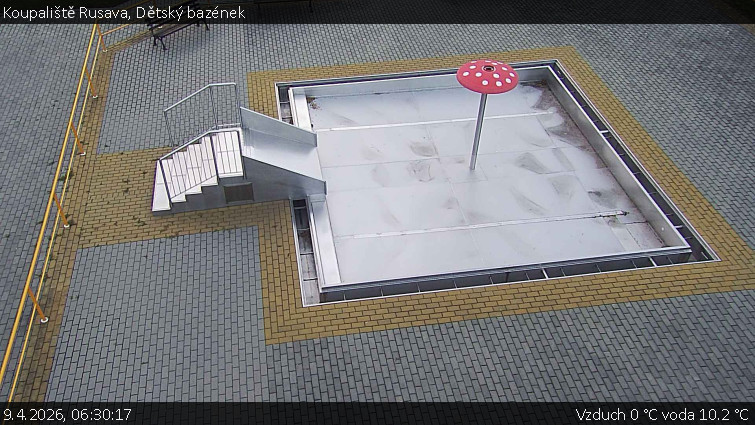 Koupaliště Rusava - Dětský bazének - 9.4.2026 v 06:30