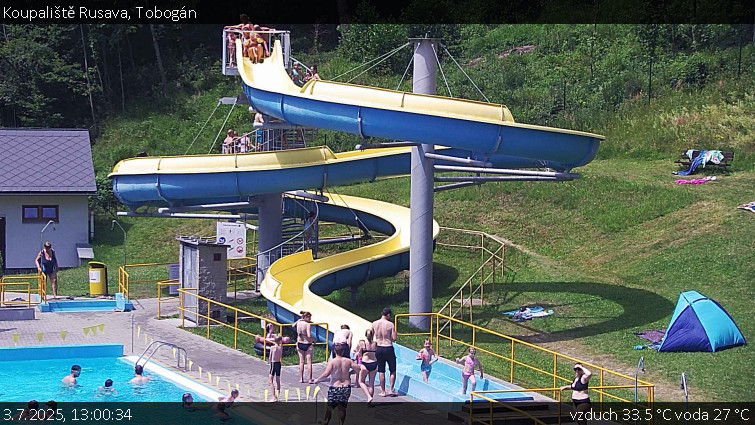 Koupaliště Rusava - Tobogán - 3.7.2025 v 13:00