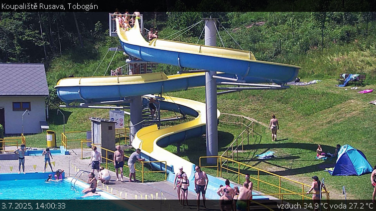 Koupaliště Rusava - Tobogán - 3.7.2025 v 14:00