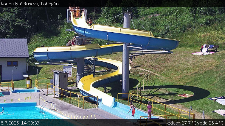 Koupaliště Rusava - Tobogán - 5.7.2025 v 14:00 Koupaliště Rusava - Tobogán - 5.7.2025 v 14:00