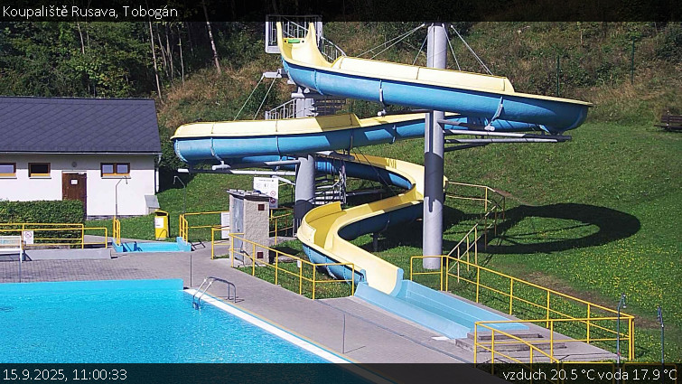 Koupaliště Rusava - Tobogán - 15.9.2025 v 11:00
