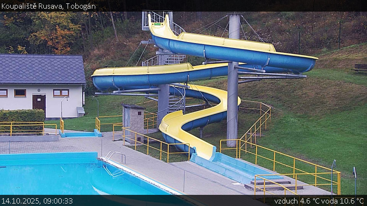 Koupaliště Rusava - Tobogán - 14.10.2025 v 09:00 Koupaliště Rusava - Tobogán - 14.10.2025 v 09:00