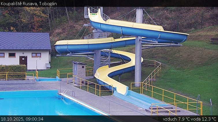 Koupaliště Rusava - Tobogán - 18.10.2025 v 09:00 Koupaliště Rusava - Tobogán - 18.10.2025 v 09:00