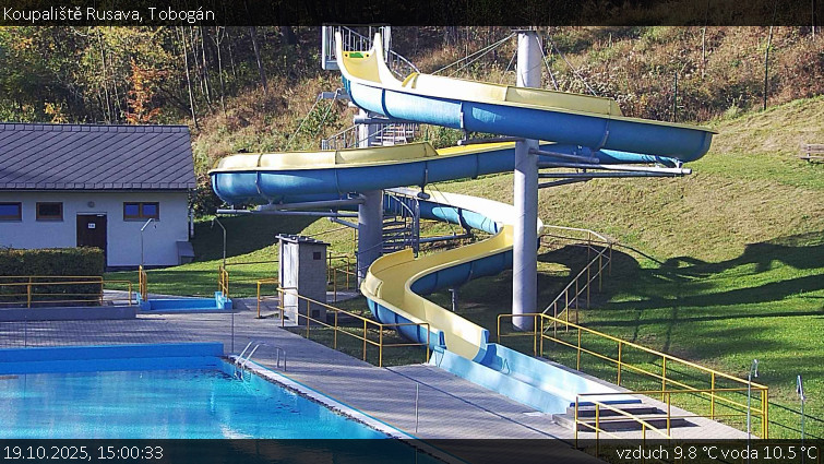 Koupaliště Rusava - Tobogán - 19.10.2025 v 15:00 Koupaliště Rusava - Tobogán - 19.10.2025 v 15:00