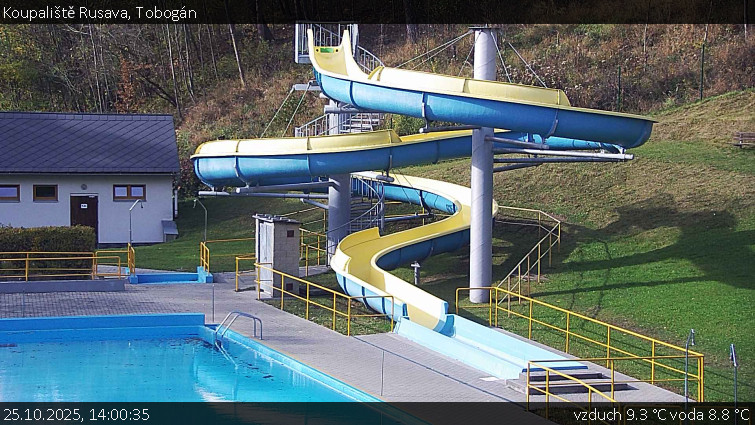 Koupaliště Rusava - Tobogán - 25.10.2025 v 14:00 Koupaliště Rusava - Tobogán - 25.10.2025 v 14:00
