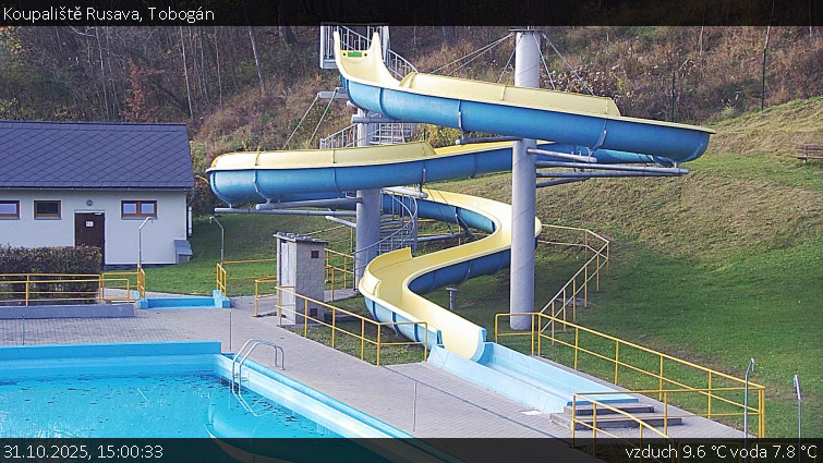 Koupaliště Rusava - Tobogán - 31.10.2025 v 15:00 Koupaliště Rusava - Tobogán - 31.10.2025 v 15:00