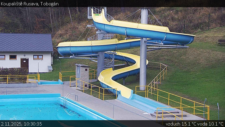 Koupaliště Rusava - Tobogán - 2.11.2025 v 10:30 Koupaliště Rusava - Tobogán - 2.11.2025 v 10:30