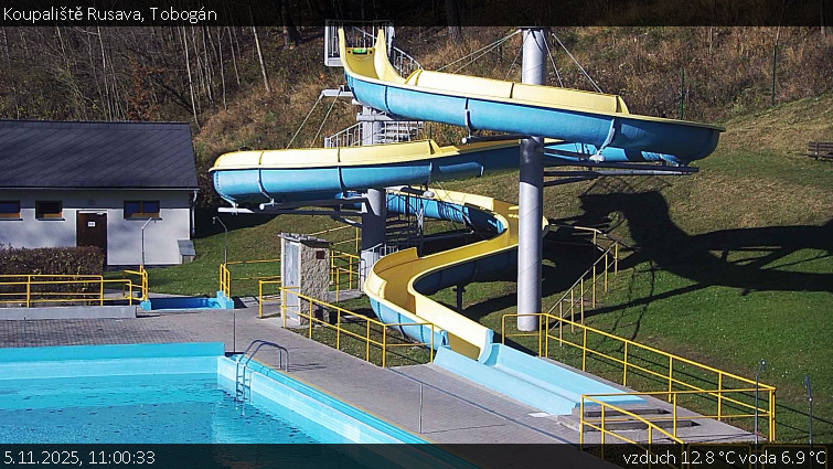 Koupaliště Rusava - Tobogán - 5.11.2025 v 11:00