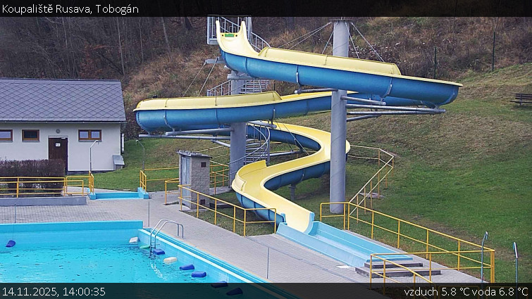 Koupaliště Rusava - Tobogán - 14.11.2025 v 14:00