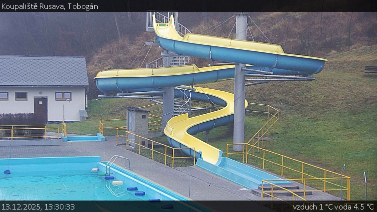 Koupaliště Rusava - Tobogán - 13.12.2025 v 13:30