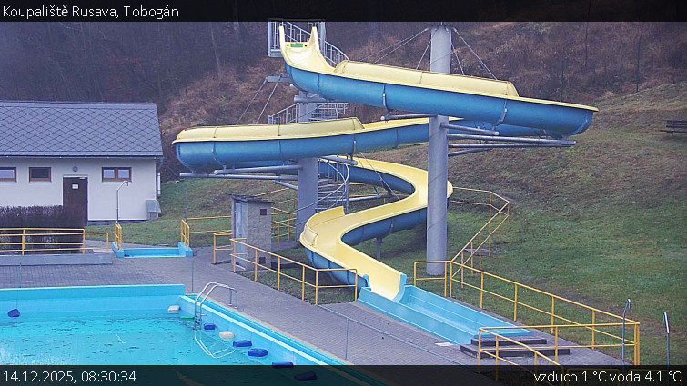 Koupaliště Rusava - Tobogán - 14.12.2025 v 08:30