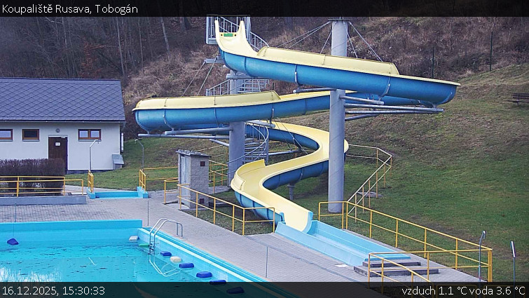 Koupaliště Rusava - Tobogán - 16.12.2025 v 15:30
