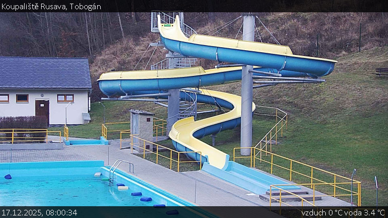Koupaliště Rusava - Tobogán - 17.12.2025 v 08:00