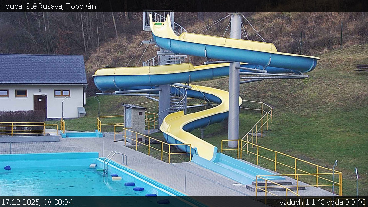 Koupaliště Rusava - Tobogán - 17.12.2025 v 08:30