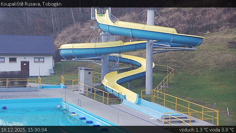Koupaliště Rusava - Tobogán - 18.12.2025 v 15:30